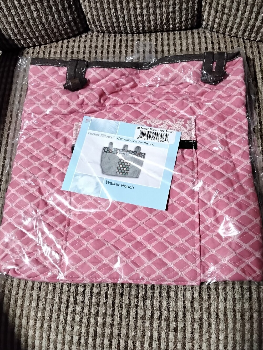 Pink Walker/Rollator Pouch Tote Bag
